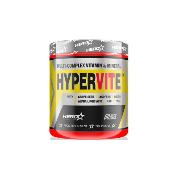 HERO TECH HYPERVITE (Multi-complejo vitamínico+mineral+antioxidant 120 Vcaps)