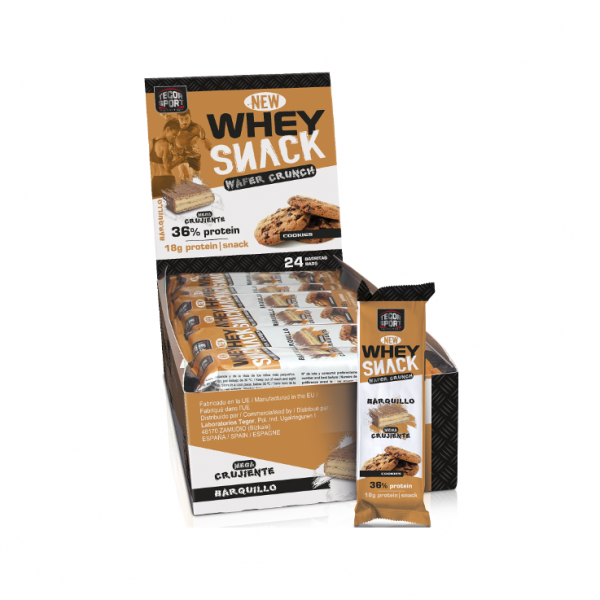 TEGOR SPORT Whey Snack Wafer Crunch - Barrita Proteica cookie